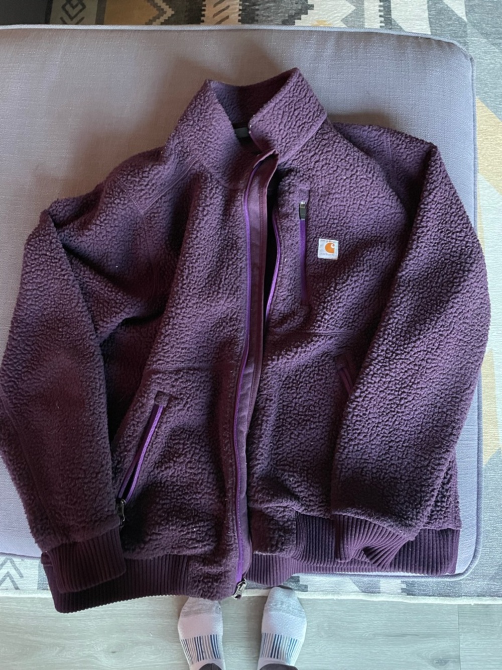 Carhartt Purple Sherpa Jacket